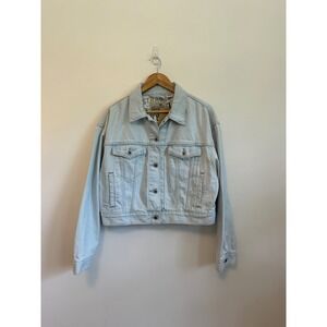 NWT Levis SilverTab Light Wash Denim Trucker Jacket | Size Large